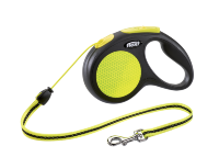 Поводок-рулетка для собак Flexi New Neon M трос, цвет желтый