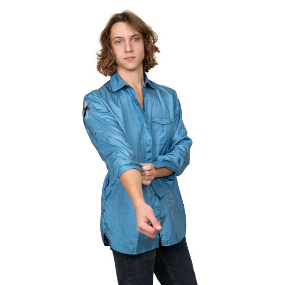 Рубашка Tikima Ambra синий, размер M