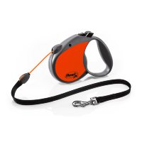 Поводок-рулетка для собак Flexi Neon M трос, оранжевый