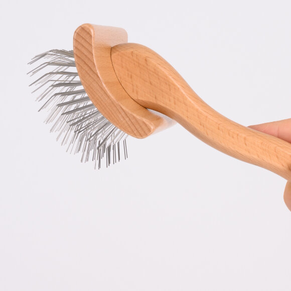 Русская пуходерка Show Tech деревянная с длинными зубцами, маленькая Русская пуходерка Show Tech деревянная с длинными зубцами, маленькая