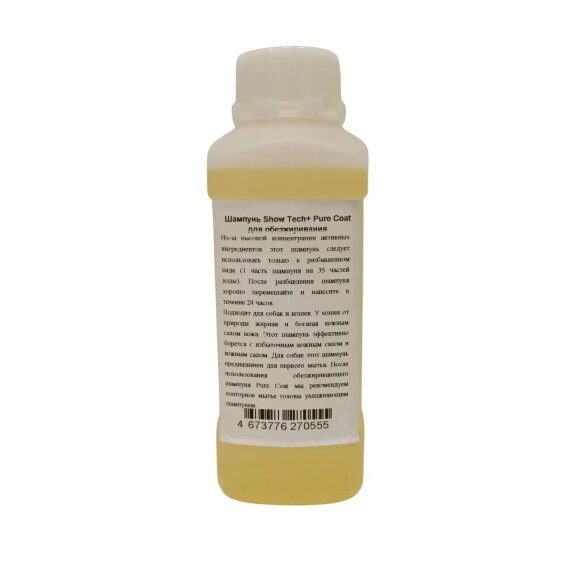 Шампунь Show Tech+ Pure Coat для обезжиривания, 500 мл (разлив) Шампунь Show Tech+ Pure Coat для обезжиривания, 500 мл (разлив)