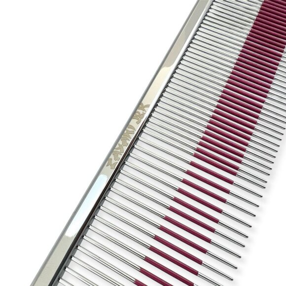 Гребень J&K комбинированный с прорезиненными зубъями, 23 см