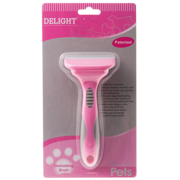 Дешеддер DeLIGHT ROSE средний, 65 зубьев