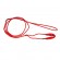 Ринговка нейлоновая Show Tech с подкладкой под шею 3 мм/150 см, красная