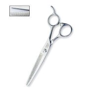 Ножницы филировочные KKO WARRIOR серебро, 6.5" 46 зубцов