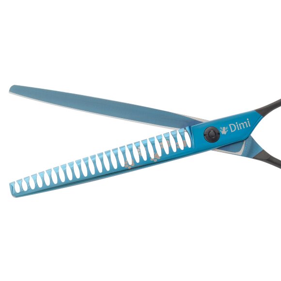 Ножницы шанкерные DIMI с лапками, синие, 7 дюймов 18 зубцов Ножницы шанкерные DIMI с лапками, синие, 7 дюймов 18 зубцов