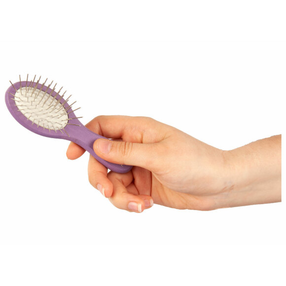 Щетка Show Tech Mini Pin деревянная 12 cм, фиолетовая Щетка Show Tech Mini Pin деревянная 12 cм, фиолетовая