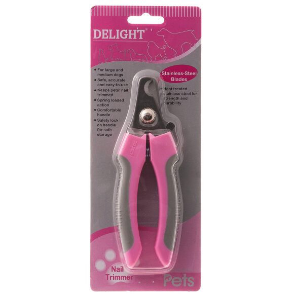 Когтерез-секатор DeLIGHT Pink большой со стопором