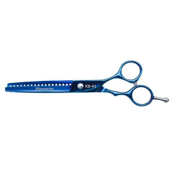 Ножницы Komondor Bluemarine шанкеры, 6.5" 18 зубцов