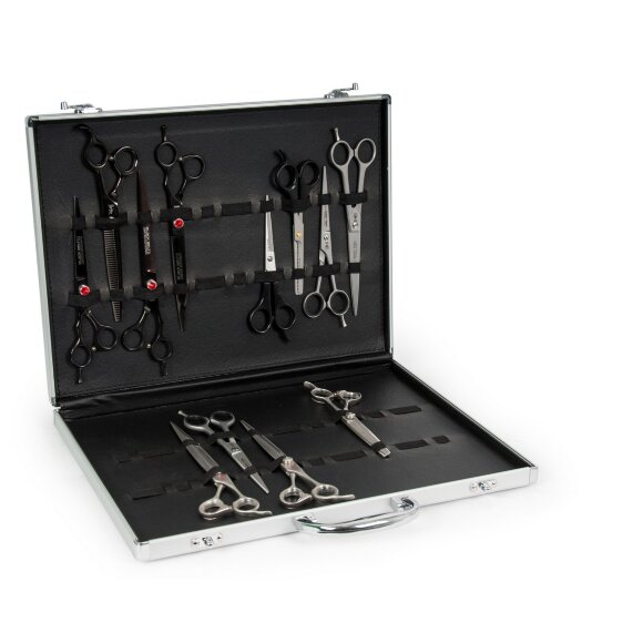 Чемодан Groom-X для хранения 20 ножниц, цвет розовый