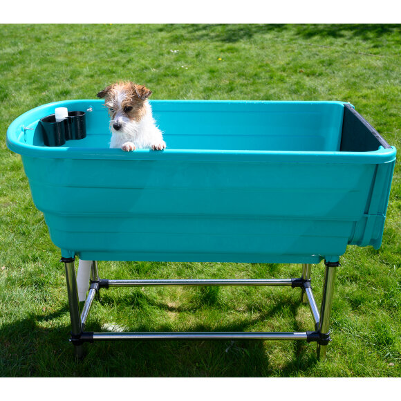 Ванна Show Tech 124х59хH90 см пластиковая с рампой, зеленая