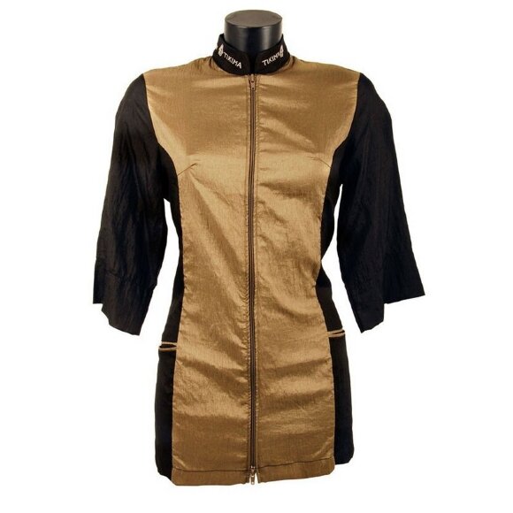 Рубашка с рукавом 3/4 на молнии Tikima Caprezo черный/серый, размер L