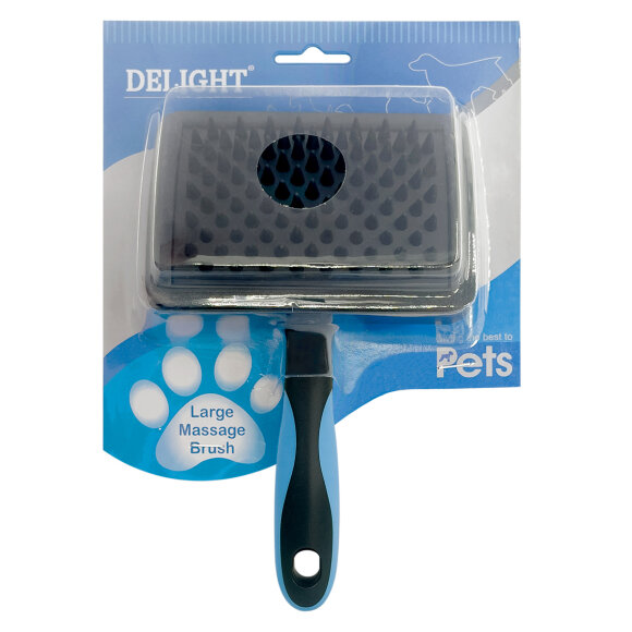 Щетка DeLIGHT с резиновая с коротким кордом, большая Щетка DeLIGHT с резиновая с коротким кордом, большая