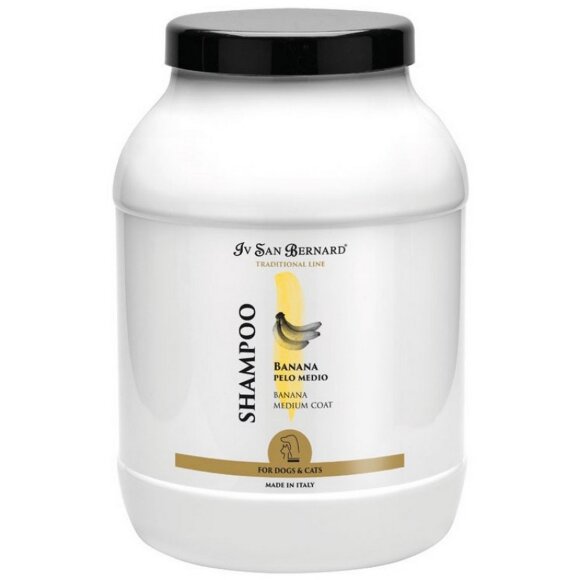 Шампунь ISB Банан для шерсти средней длины, 3 л