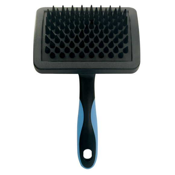 Щетка DeLIGHT резиновая массажная с длинным зубом, большая