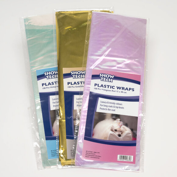 Пластиковая бумага Show Tech для папильоток 100 шт, перламутровый синий Пластиковая бумага Show Tech для папильоток 100 шт, перламутровый синий