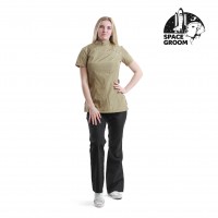 Рубашка Space Groom Pulsar с коротким рукавом, хаки, размер XL