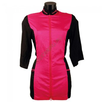 Рубашка с рукавом 3/4 на молнии Tikima Caprezo черный/розовый, размер L