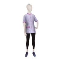 Рубашка Artero на молнии с принтом лапка, фиолетовая, размер M