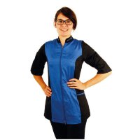 Рубашка с рукавом 3/4 на молнии Tikima Caprezo черная/синяя, размер XL