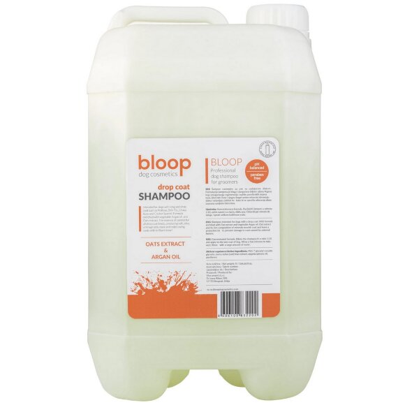 Шампунь Bloop Drop Coat для собак с ниспадающей шерстью, 5 л Шампунь Bloop Drop Coat для собак с ниспадающей шерстью, 5 л