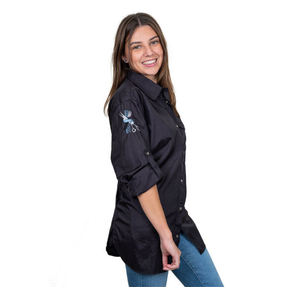 Рубашка Tikima Ambra черная, размер S