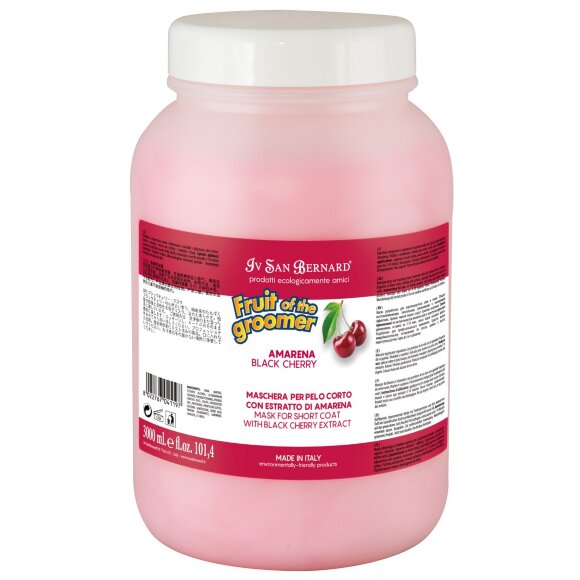 Восстанавливающая маска ISB 'Черная вишня' с протеинами шелка для короткой шерсти, 3 л Восстанавливающая маска ISB 'Черная вишня' с протеинами шелка для короткой шерсти, 3 л