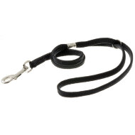 Петля V.I.Pet для удержания собаки 7 мм х 50 см с кольцом, черная Петля V.I.Pet для удержания собаки 7 мм х 50 см с кольцом, черная