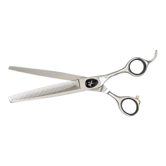 Ножницы GRODO Silk Slice филировочные с большим черным винтом 7" 54T Ножницы GRODO Silk Slice филировочные с большим черным винтом 7" 54T