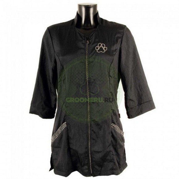 Рубашка на молнии с рукавом 3/4 Tikima Aleria черная, размер XL