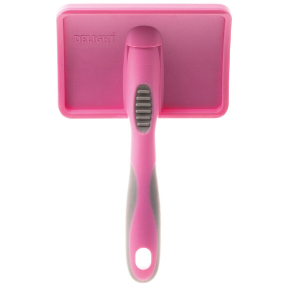 Пуходерка DeLight Pink пластиковая с каплей большая Пуходерка DeLight Pink пластиковая с каплей большая