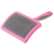 Пуходерка DeLight Pink пластиковая с каплей большая