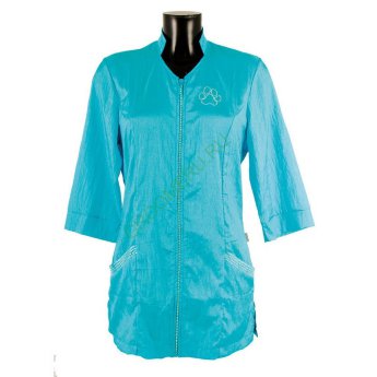 Рубашка на молнии с рукавом 3/4 Tikima Aleria голубая, размер S