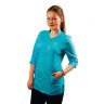 Рубашка на молнии с рукавом 3/4 Tikima Aleria голубая, размер S