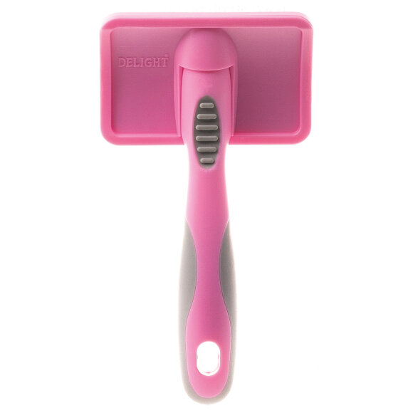 Пуходерка DeLight Pink пластиковая с каплей малая Пуходерка DeLight Pink пластиковая с каплей малая