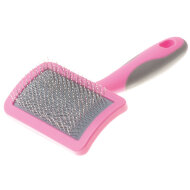 Пуходерка DeLight Pink пластиковая с каплей малая