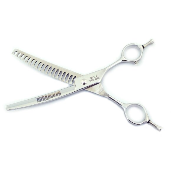 Ножницы изогнутые шанкеры Barracuda 7" 18 зубцов