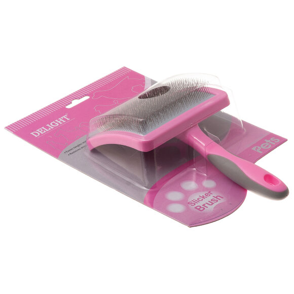 Пуходерка DeLight Pink пластиковая с мягким кордом, большая Пуходерка DeLight Pink пластиковая с мягким кордом, большая