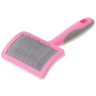 Пуходерка DeLight Pink пластиковая с мягким кордом, малая Пуходерка DeLight Pink пластиковая с мягким кордом, малая