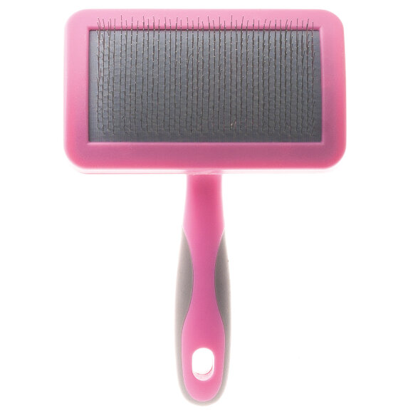 Пуходерка DeLight Pink пластиковая с мягким кордом, средняя Пуходерка DeLight Pink пластиковая с мягким кордом, средняя