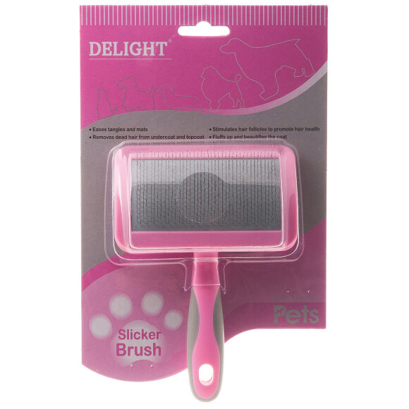 Пуходерка DeLight Pink пластиковая с мягким кордом, средняя Пуходерка DeLight Pink пластиковая с мягким кордом, средняя