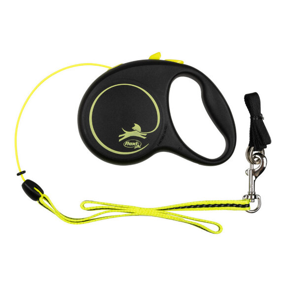 Поводок-рулетка Flexi Fun Neon S трос 5 м 12 кг