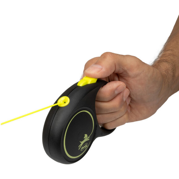 Поводок-рулетка Flexi Fun Neon S трос 5 м 12 кг