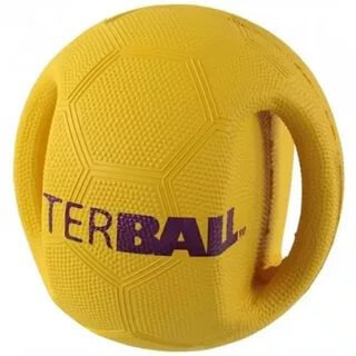 Интерактивный резиновый мяч InterBALL с ручками, 17,5 см