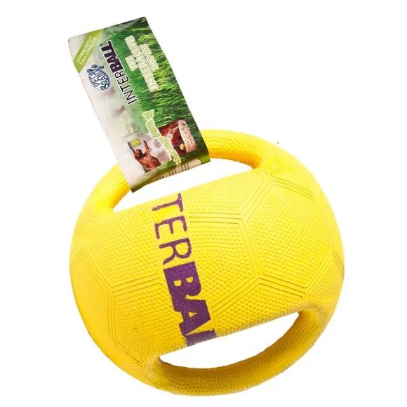 Интерактивный резиновый мяч InterBALL с ручками, 17,5 см