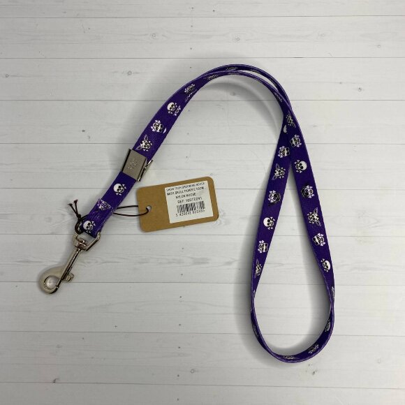 Петля Show Tech 16 мм для удержания собаки, фиолетовая с черепом