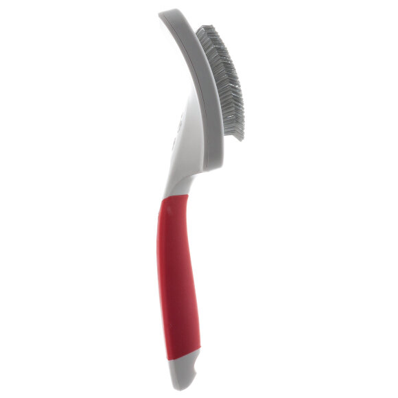 Пуходёрка ZooOne РЕД пластик с каплей большая