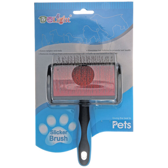 Пуходёрка DeLIGHT с мягким кордом и длинным зубом, средняя