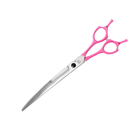 Ножницы Moshou QYL-80 изогнутые, розовые, 8"