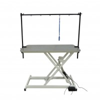 Стол для груминга WikiGroom S800 электрический 120х60хH40-95 см с П-образным кронштейном, серый